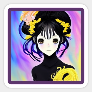 Anime Shoujo Ballerina Sticker